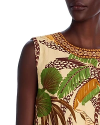 Foliage Sketch Sand Blouse