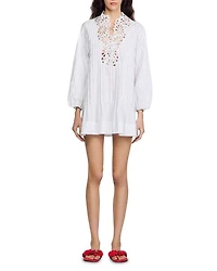 Lace Trim Mini Dress