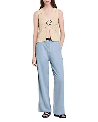 High Rise Wide Leg Jeans Blue Jean