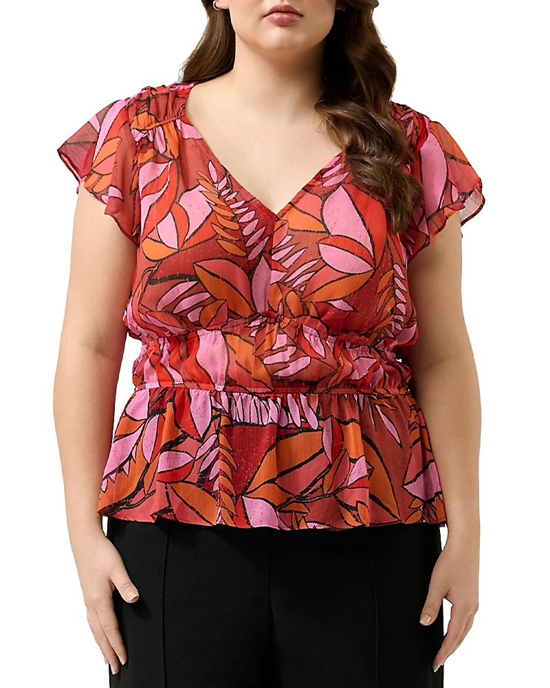 Estelle Plus Aster Sheer Top