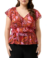 Estelle Plus Aster Sheer Top