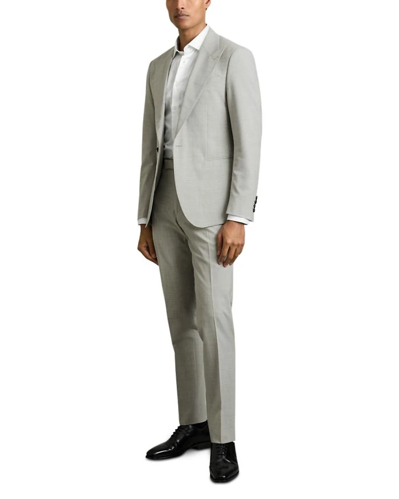 Checked Peak Lapel Blazer