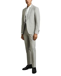 Checked Peak Lapel Blazer