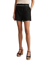 Fawn Waistband Linen Shorts