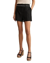 Reiss Fawn Waistband Linen Shorts