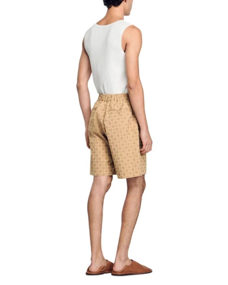 Printed Pull On Shorts