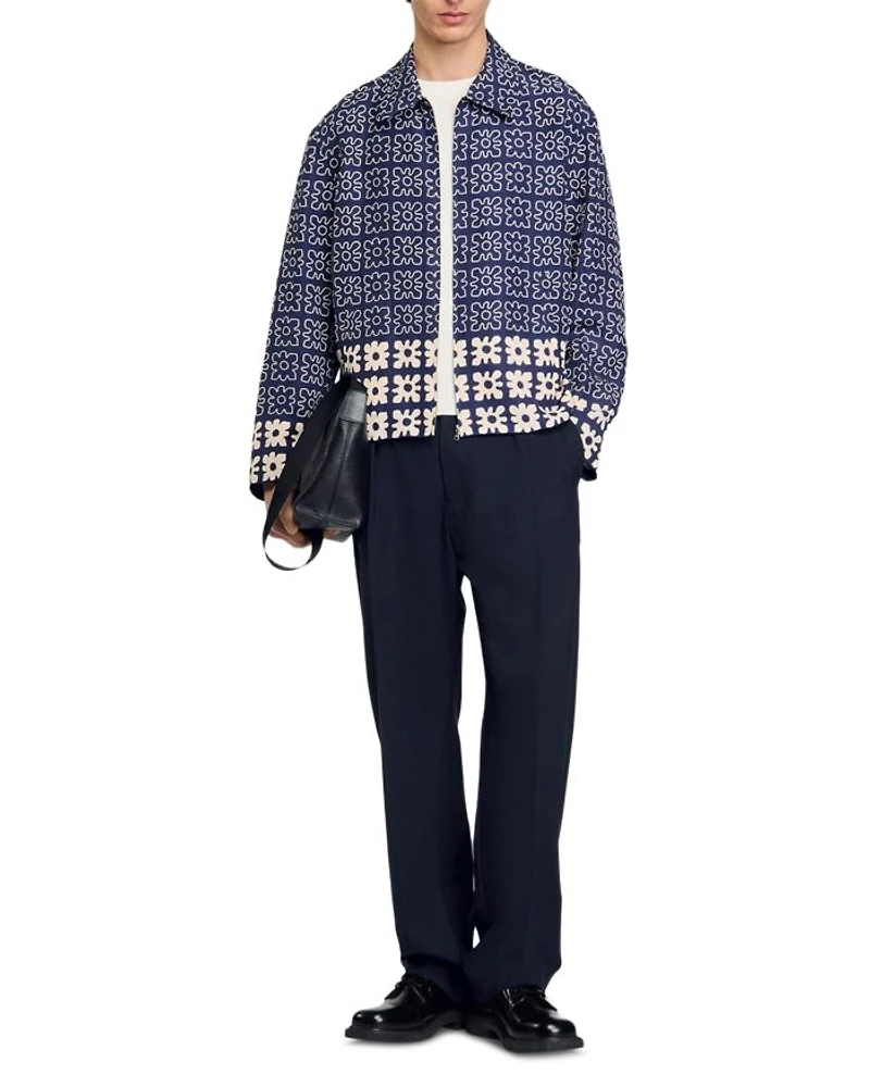 Jacket with Floral Motif
