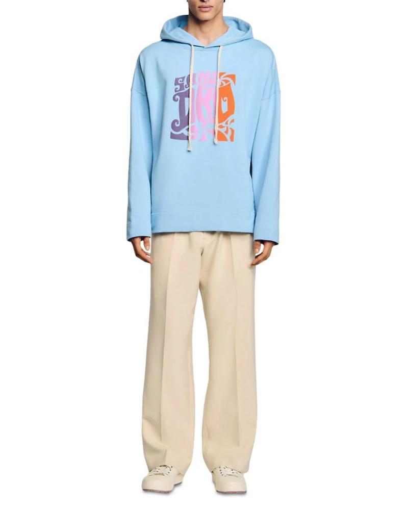 Graphic Oversized Pullover Hoodie