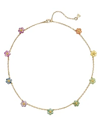 Temple St. Clair 18K Yellow Gold Fj Multi Gemstone & Diamond Rainbow Fiori Collar Necklace, 16-18