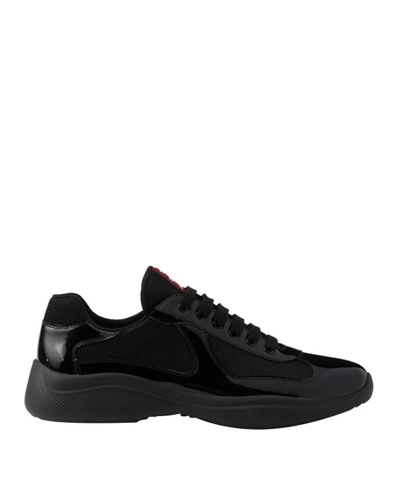 Men's Patent Leather and Technical Fabric America's Cup Sneakers