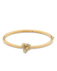 kate spade new york Cubic Zirconia Pave Love Knot Bangle Bracelet