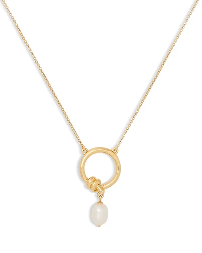 kate spade new york Ropes & Knots Freshwater Pearl Pendant Necklace, 18-21