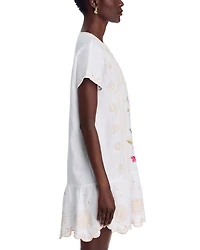 Relaxed Linen Flounce Dress