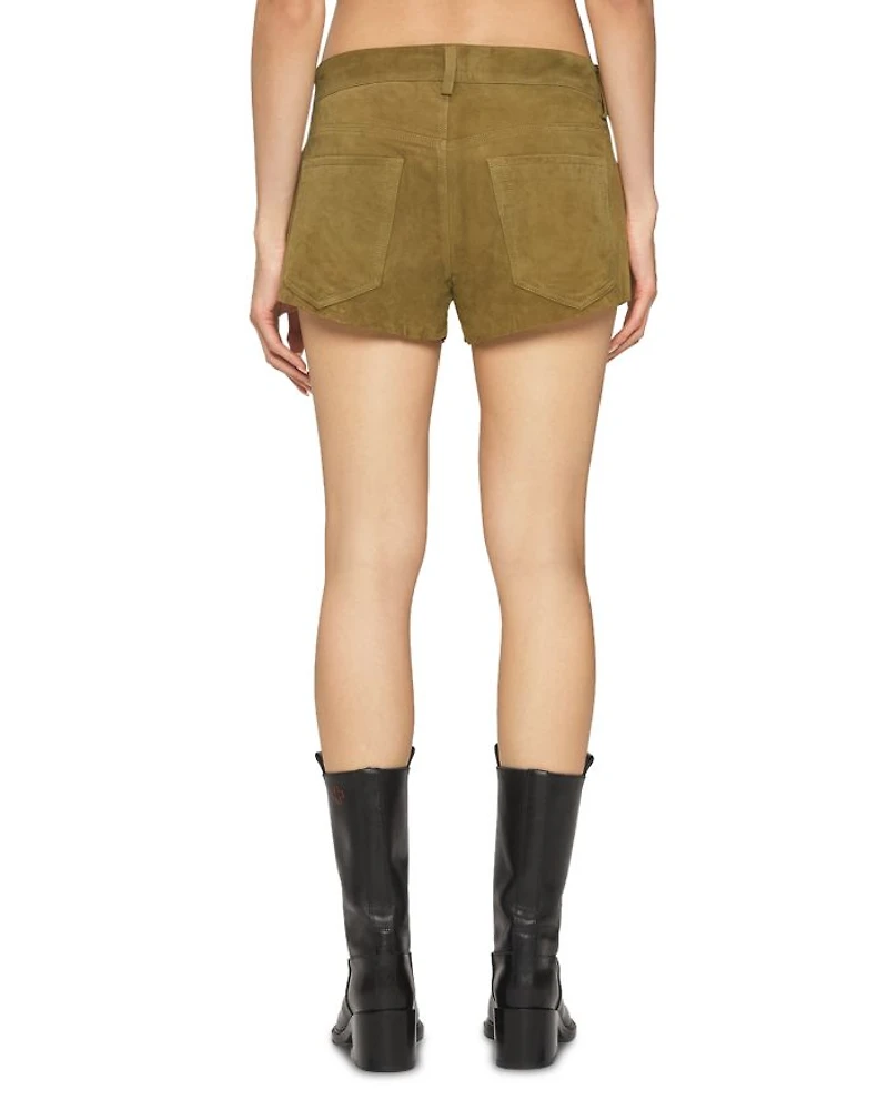 Portman Suede Low Rise Shorts