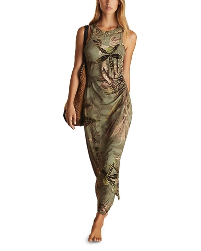 Reiss New York Botanical Garden Lola Printed Jersey Dress