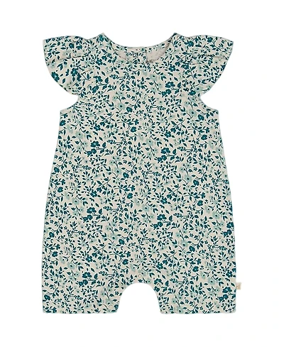 Deux par Deux Girls' Printed Organic Cotton Romper - Baby