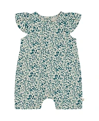 Deux par Deux Girls' Printed Organic Cotton Romper - Baby