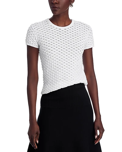 Proenza Schouler White Label Quincy Crocheted Top