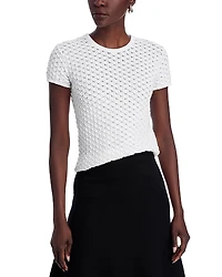 Proenza Schouler White Label Quincy Crocheted Top