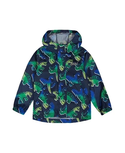 Boys' Printed Packable Dino Windbreaker - Little Kid