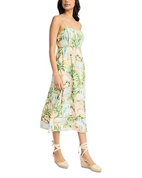Midi Dress with Piping