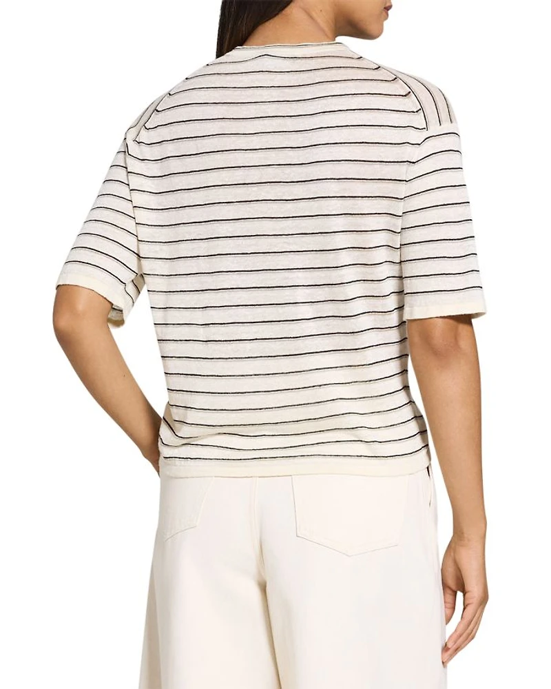 Boyfriend Tee Linen-Blend