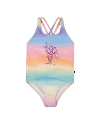 Deux par Girls' Printed One-Piece Swimsuit