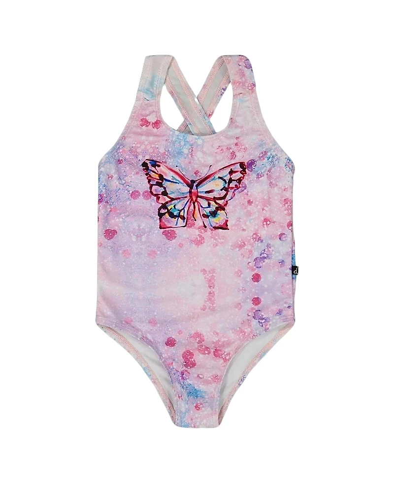 Deux par Deux Girls' Printed One-Piece Swimsuit - Little Kid