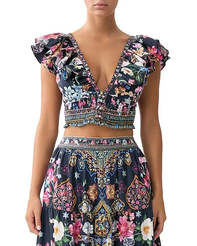 Frill Cropped Top