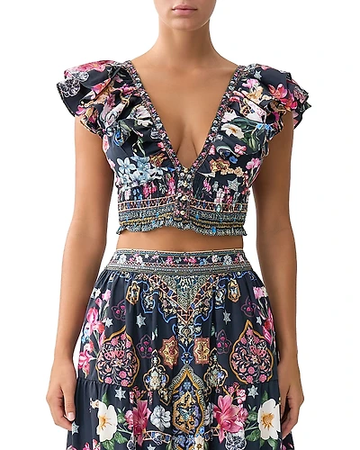 Camilla Frill Cropped Top