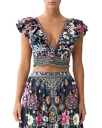 Camilla Frill Cropped Top