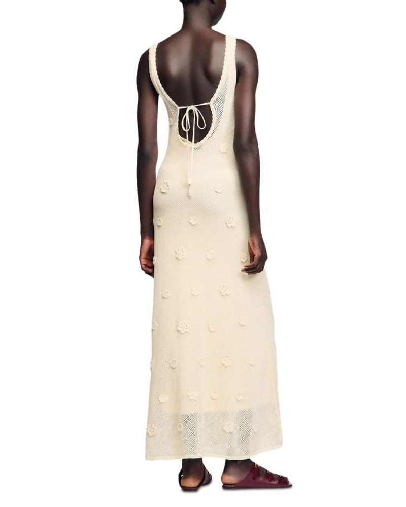 Fish Net Sleeveless Maxi Dress