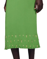 Charm Embellished Midi Skirt