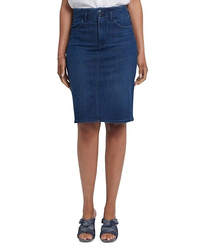 High Rise Hollywood Denim Skirt