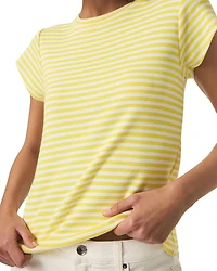 Faye Crewneck Stripe Tee