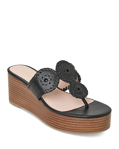 Jack Rogers Women's Kimberly Mid Wedge Platform Sandals