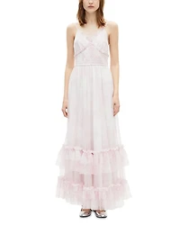 Tiered Ruffle Trim Dress