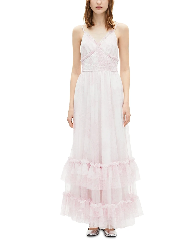 The Kooples Tiered Ruffle Trim Dress