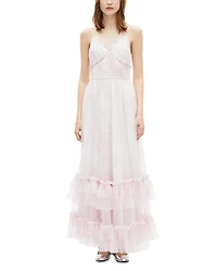 The Kooples Tiered Ruffle Trim Dress
