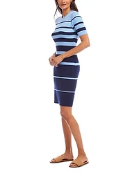 Stripe Ribbed Sweater Dress