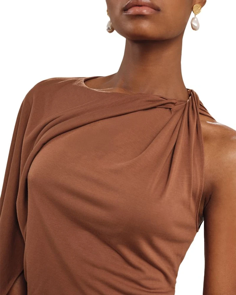 Kyra Cape Sleeve Jersey Dress