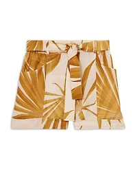 Avril Printed Tie Waist Shorts