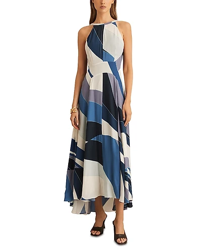 Reiss Imogen Stripe Maxi Occasion Dress