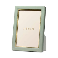 Aerin Piero Eucalyptus Leather Frame, 4 x 6