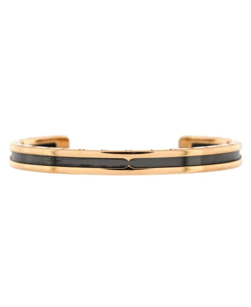B.Zero1 Cuff Bracelet 18K Rose Gold and Stainless Steel
