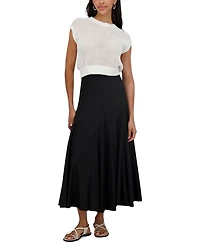 Linen Gore Skirt