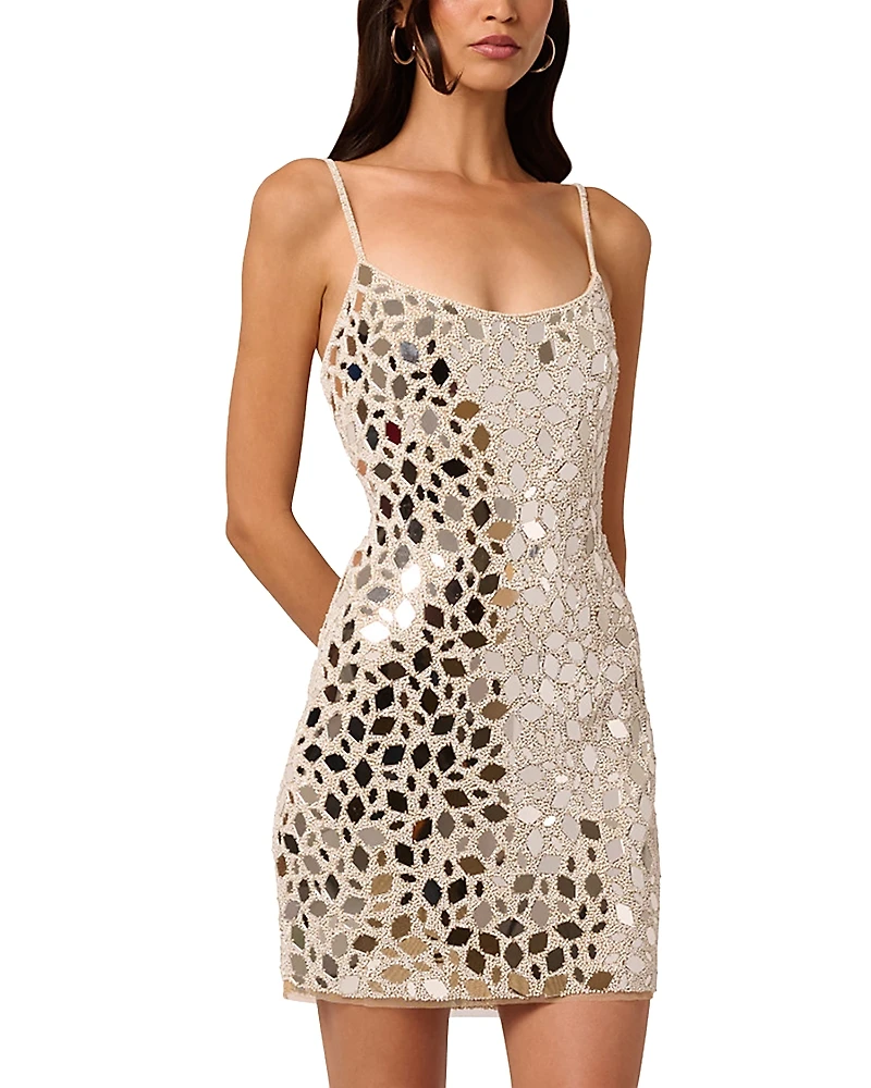 Liv Foster Kaia Beaded Mini Dress