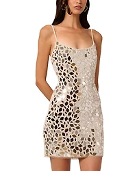 Liv Foster Kaia Beaded Mini Dress