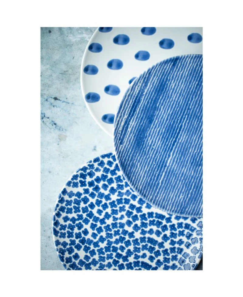 Santorini Assorted Salad Plates, Set of 4