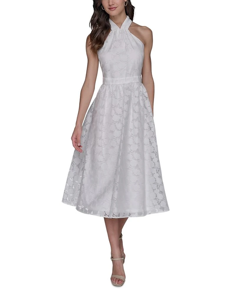 Floral Burnout Dress